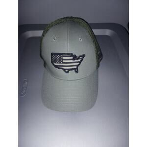 Highland Tactical Olive Green Baseball Hat USA Flag